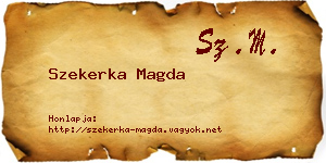 Szekerka Magda névjegykártya